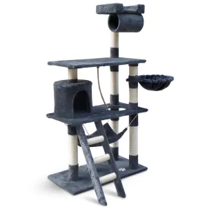 158cm Cat Tree Scratching Post Scratcher Pole Gym Toy House Furniture Multilevel - grey