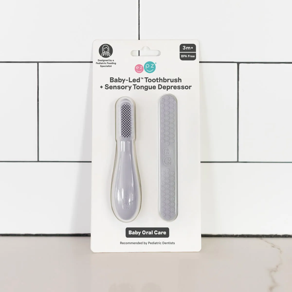 Baby-Led™ Toothbrush   Sensory Tongue Depressor by ezpz