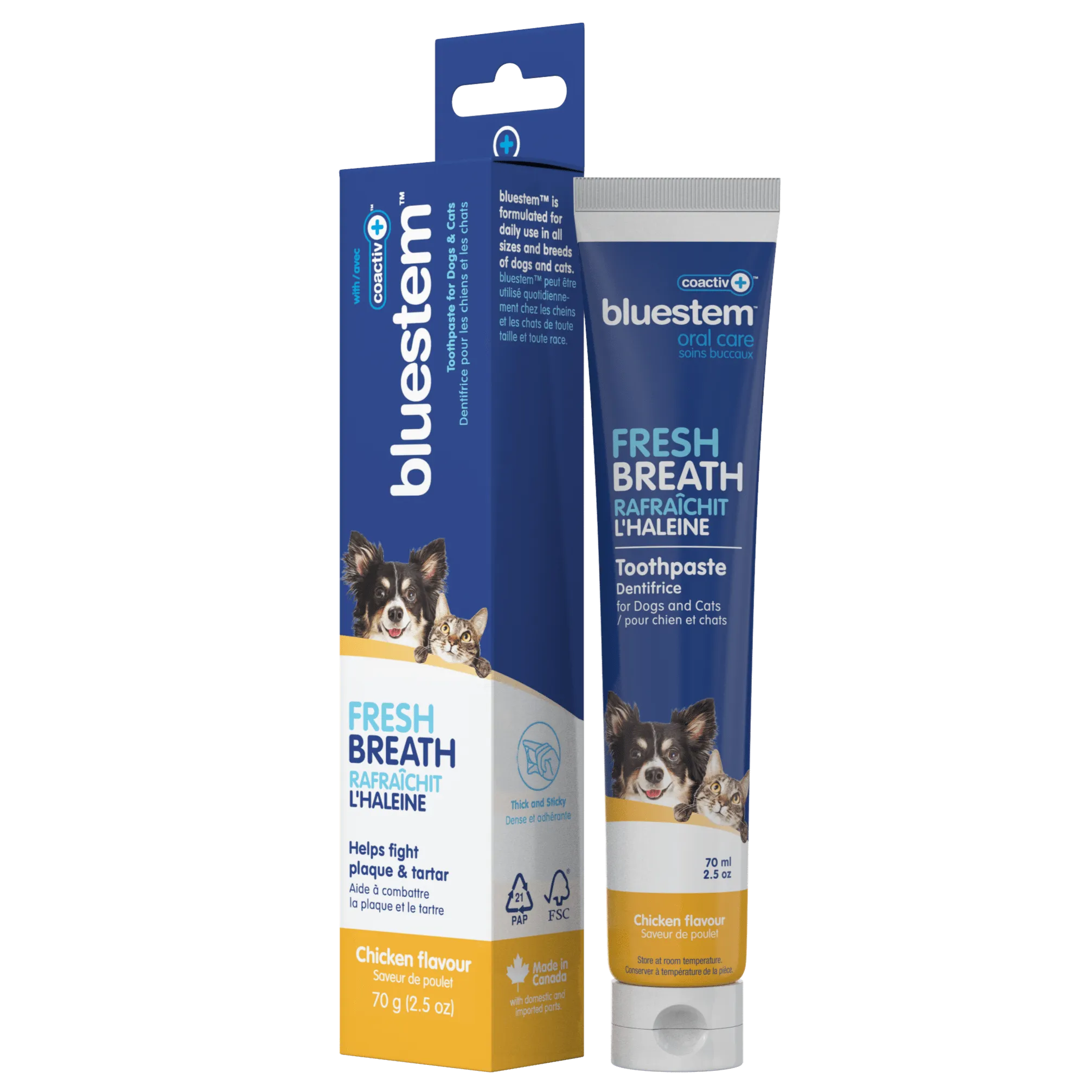 Bluestem Oral Care Chicken Flavor Toothpaste for Dogs and Cats