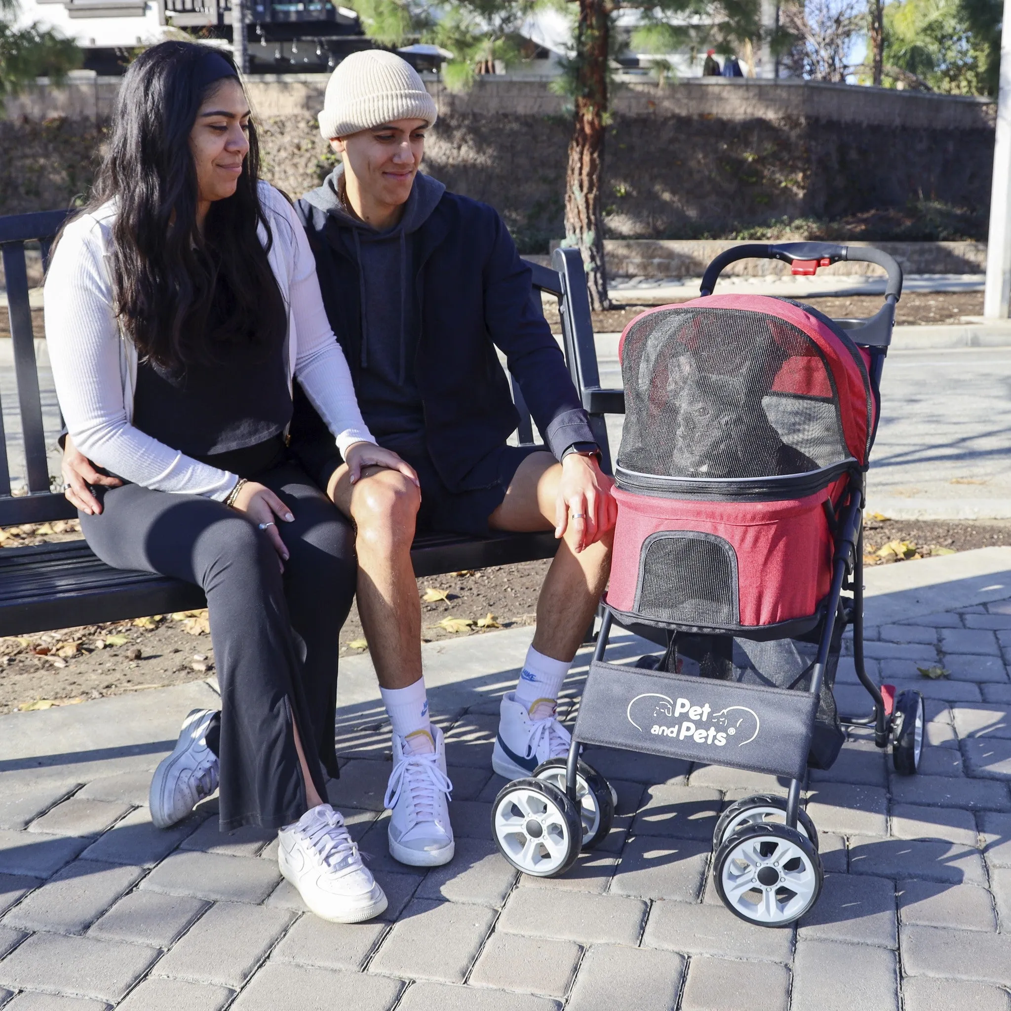 Catalina Pet Stroller - Robin Red