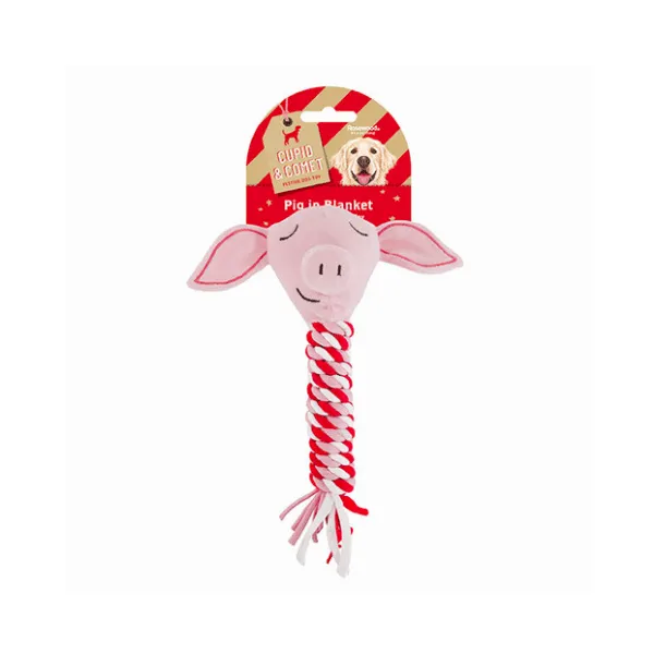 Cupid & Comet Festive Pigs in Blanket Dog Toy