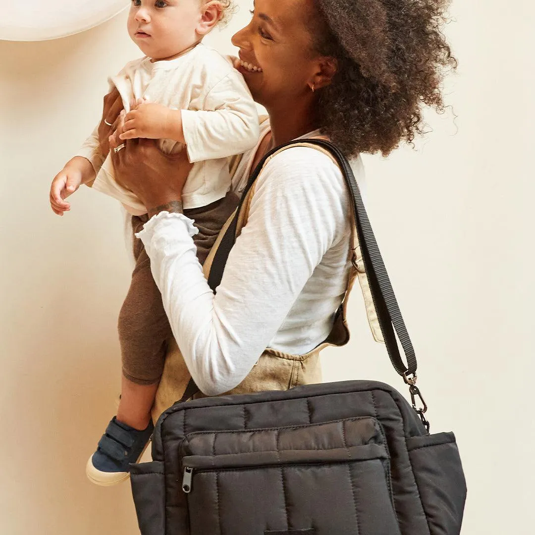 Finnson Freya Compact Changing Bag   Oversized Stroller Organiser - Black