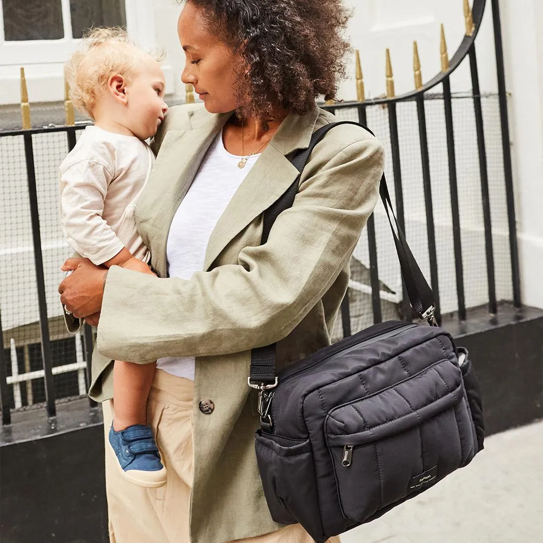 Finnson Freya Compact Changing Bag   Oversized Stroller Organiser - Black