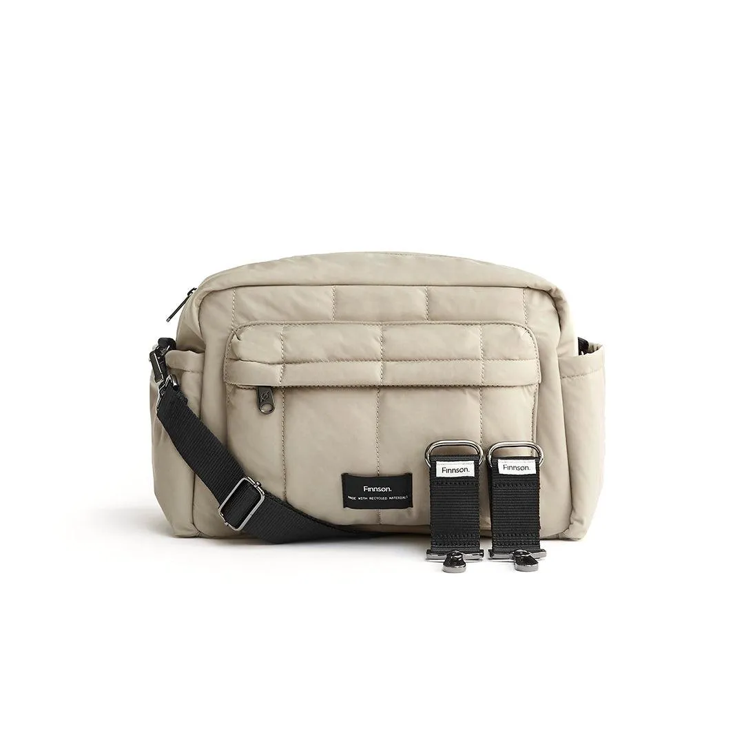 Finnson Freya Compact Changing Bag   Oversized Stroller Organiser - Taupe