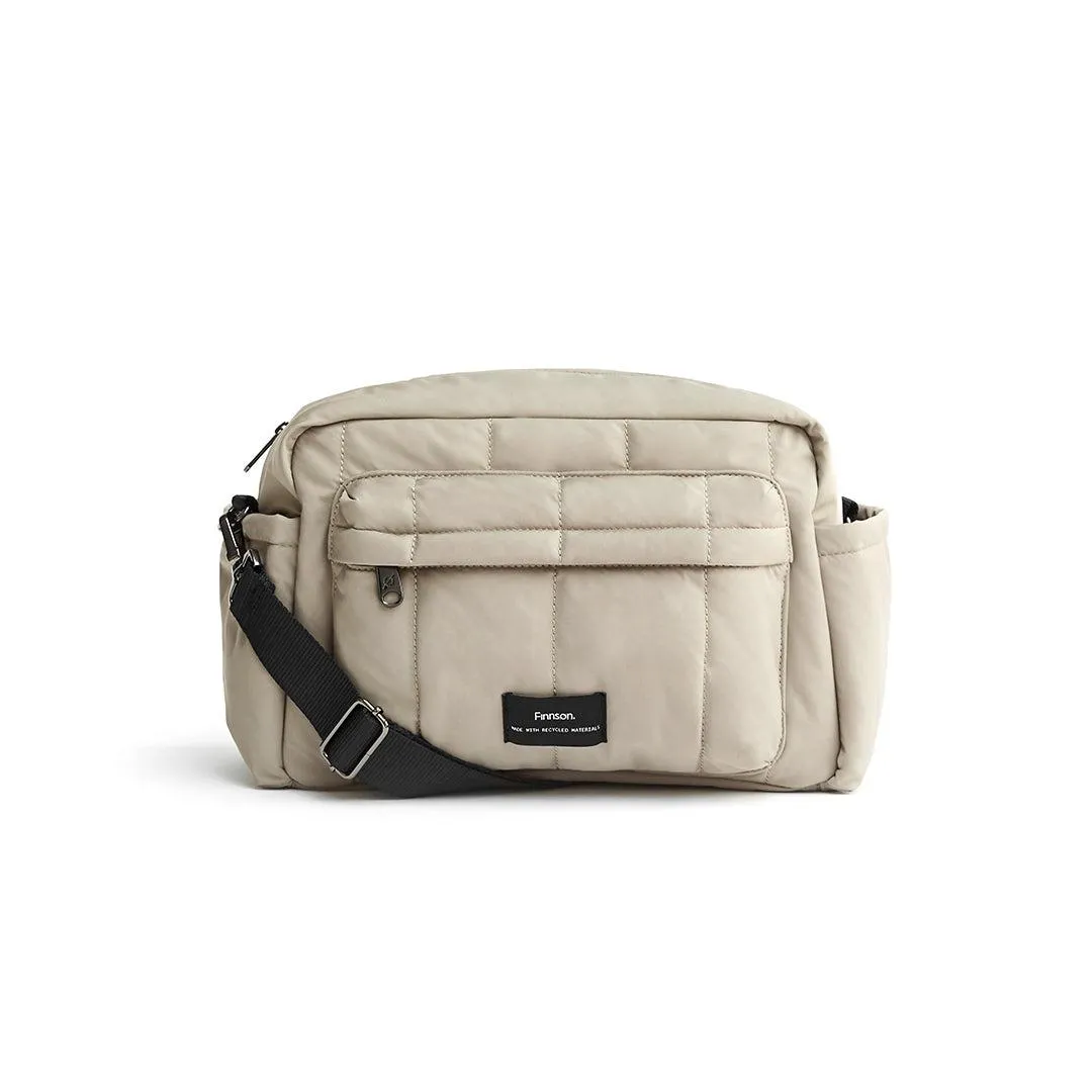 Finnson Freya Compact Changing Bag   Oversized Stroller Organiser - Taupe