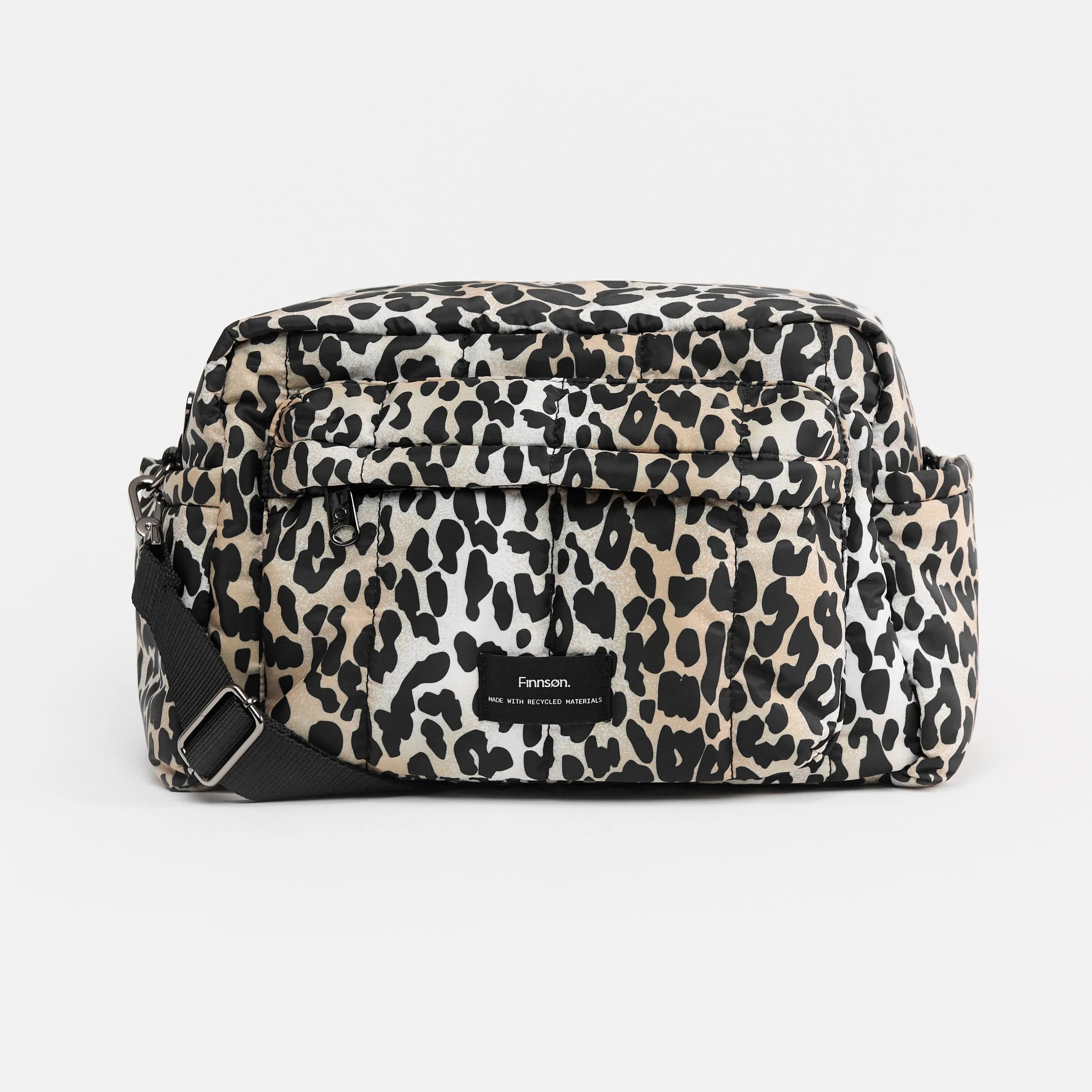 FREYA Eco Oversized Stroller Organiser with Stroller Clips - Leopard