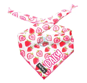 Hello Furry Strawberry Field Cooling Dog Cat Bandana