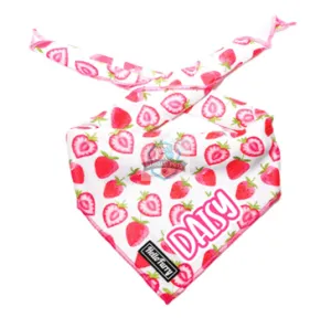 Hello Furry Strawberry Field Cooling Dog Cat Bandana