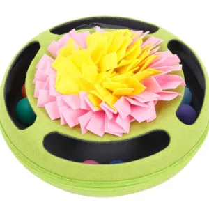 Injoya Cat Puzzle Snuffle Toy Green