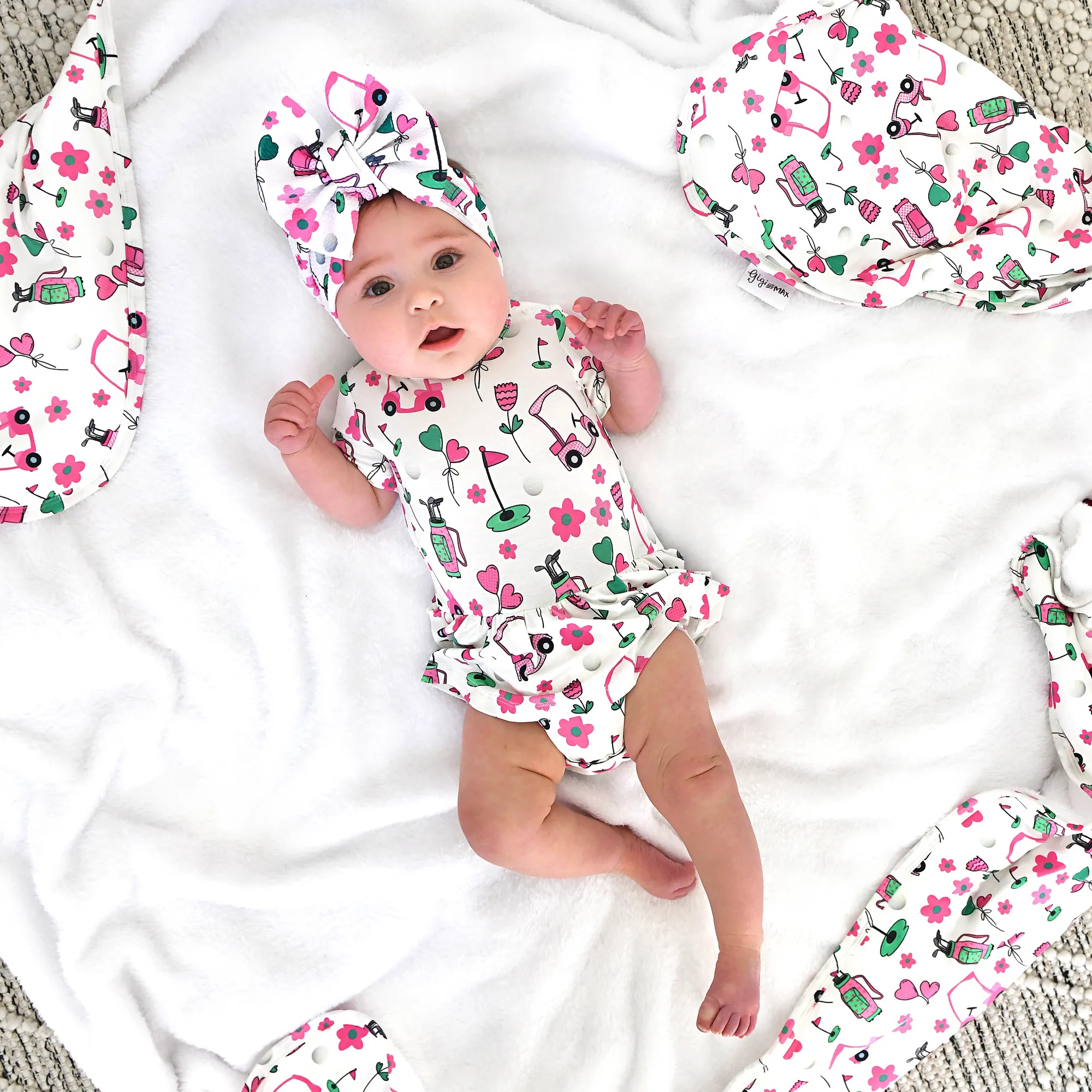 Lexi Pink Golf COZY BLANKET