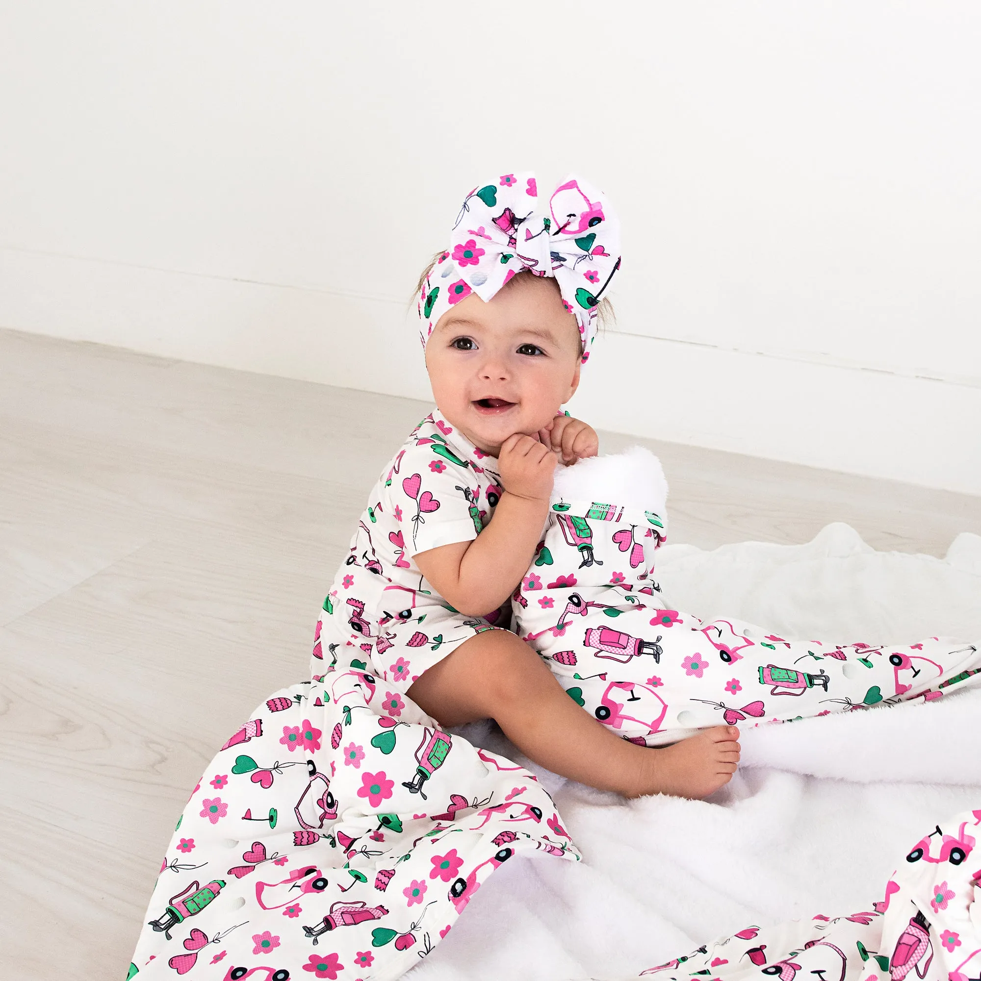 Lexi Pink Golf COZY BLANKET