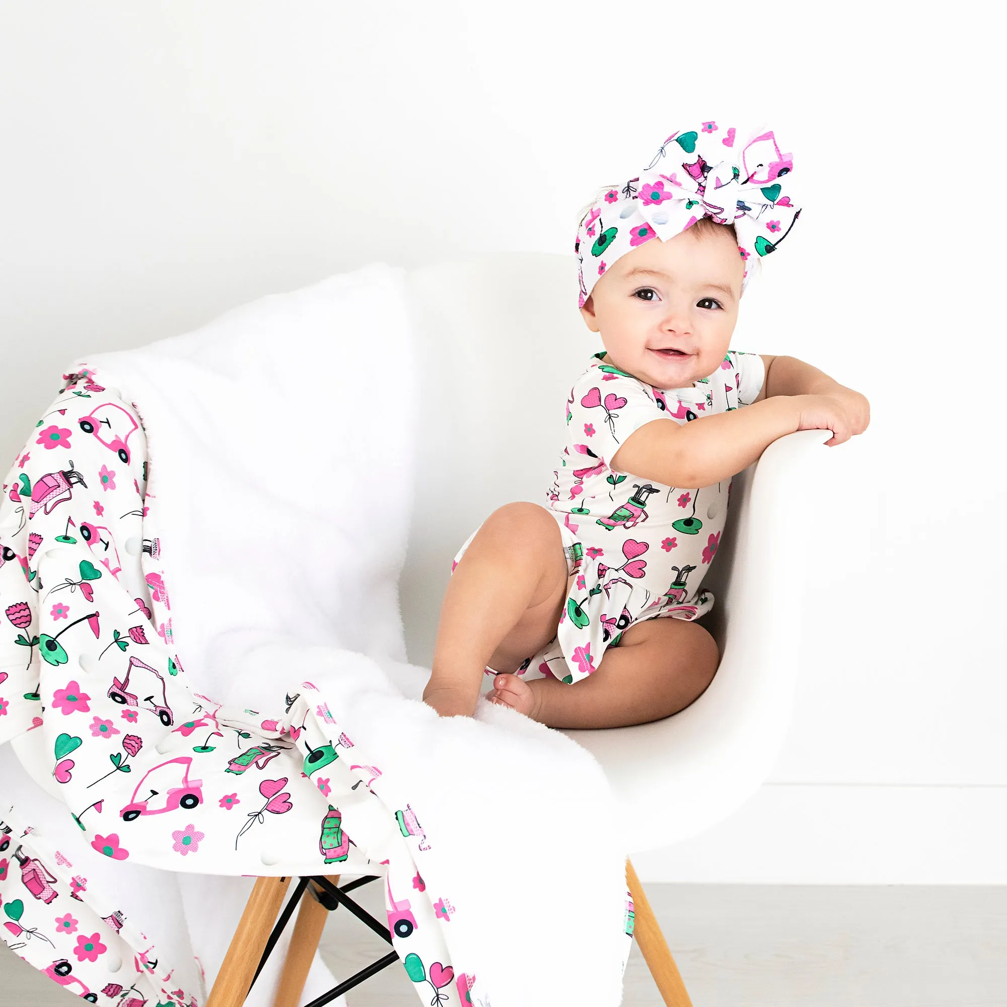 Lexi Pink Golf COZY BLANKET