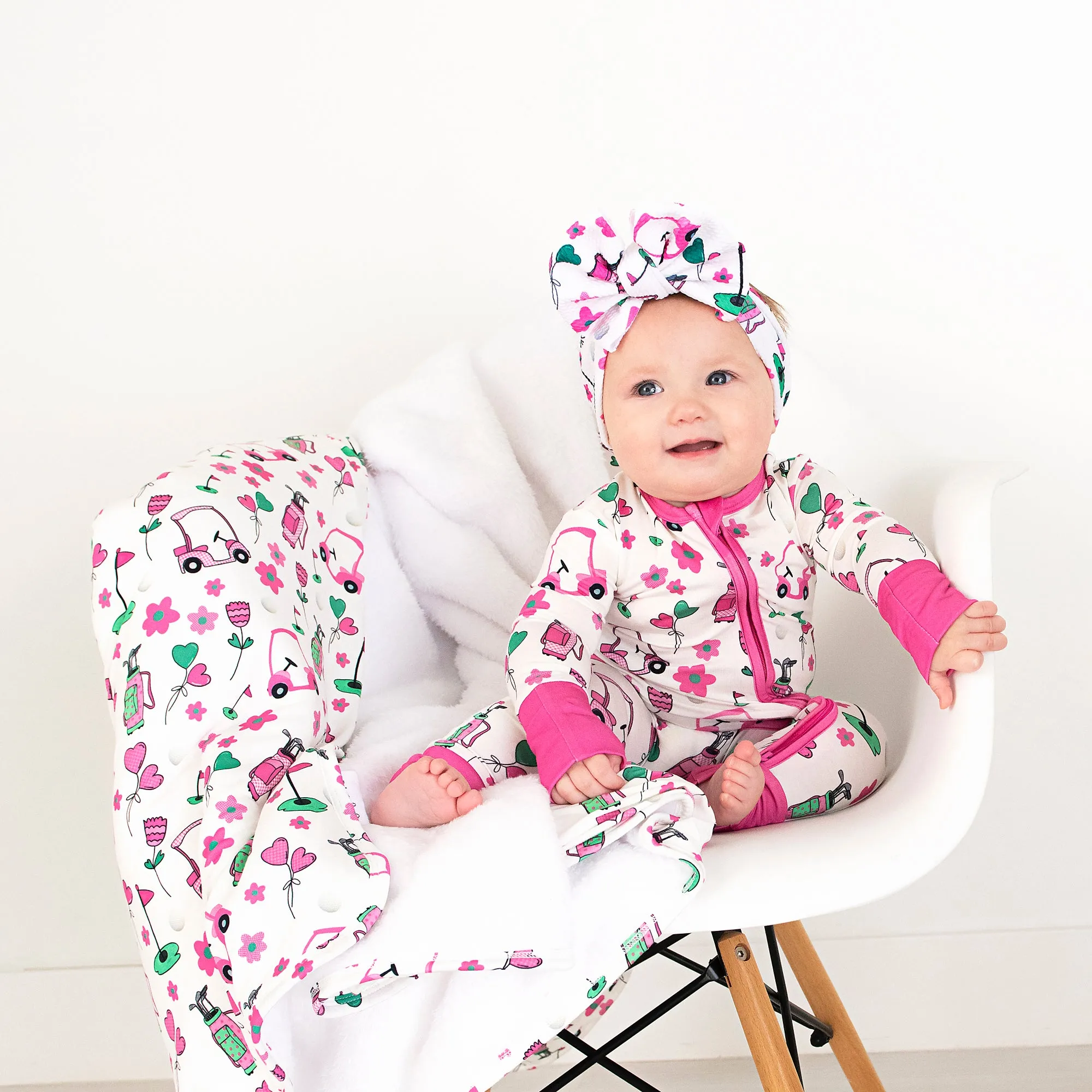 Lexi Pink Golf COZY BLANKET