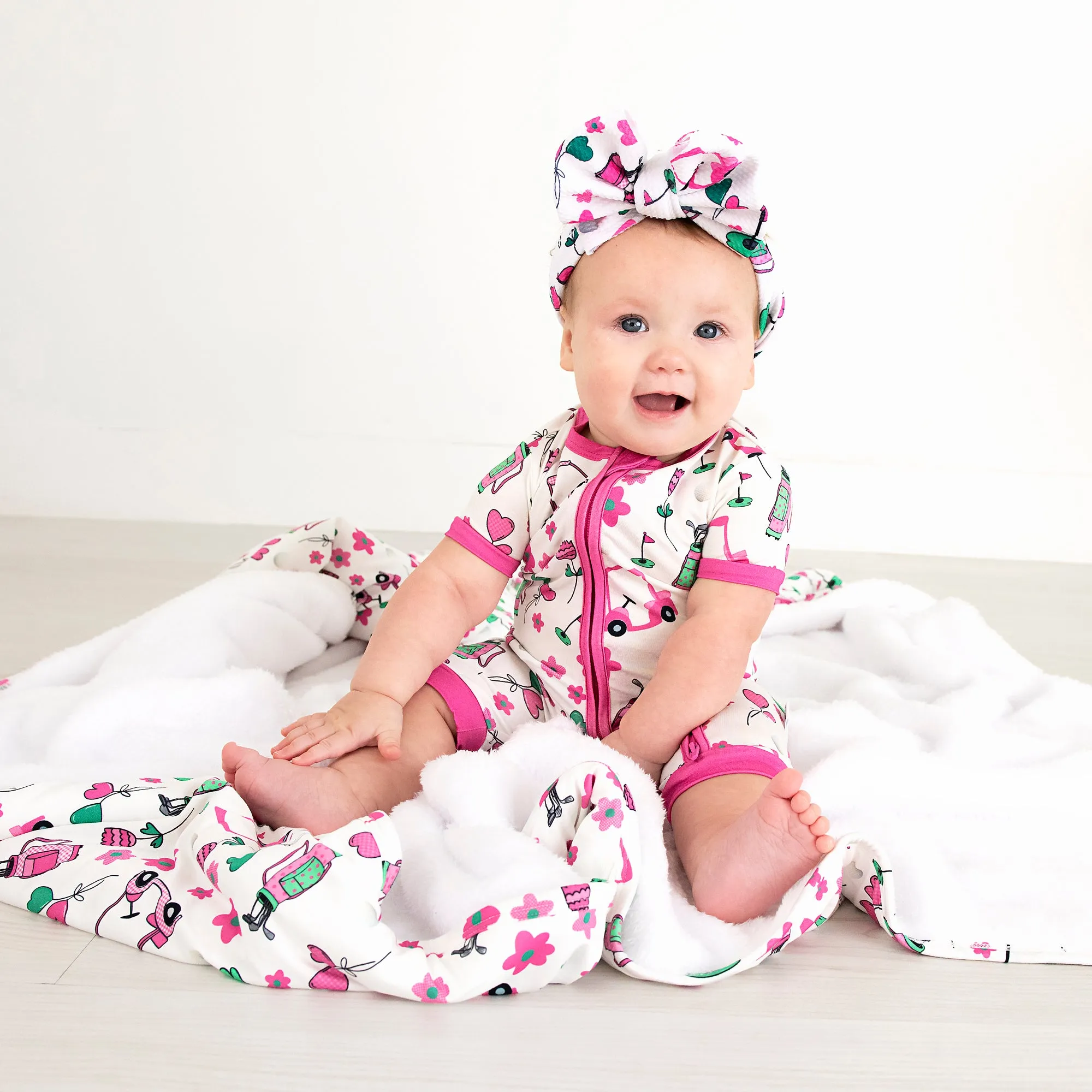 Lexi Pink Golf COZY BLANKET