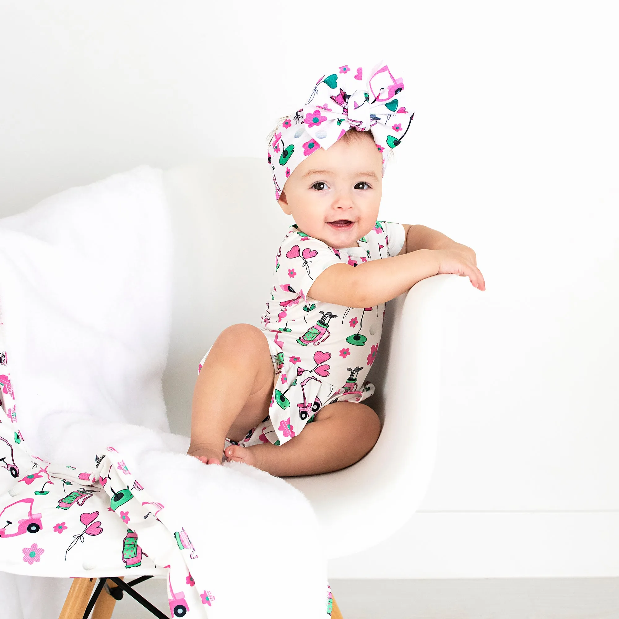 Lexi Pink Golf COZY BLANKET