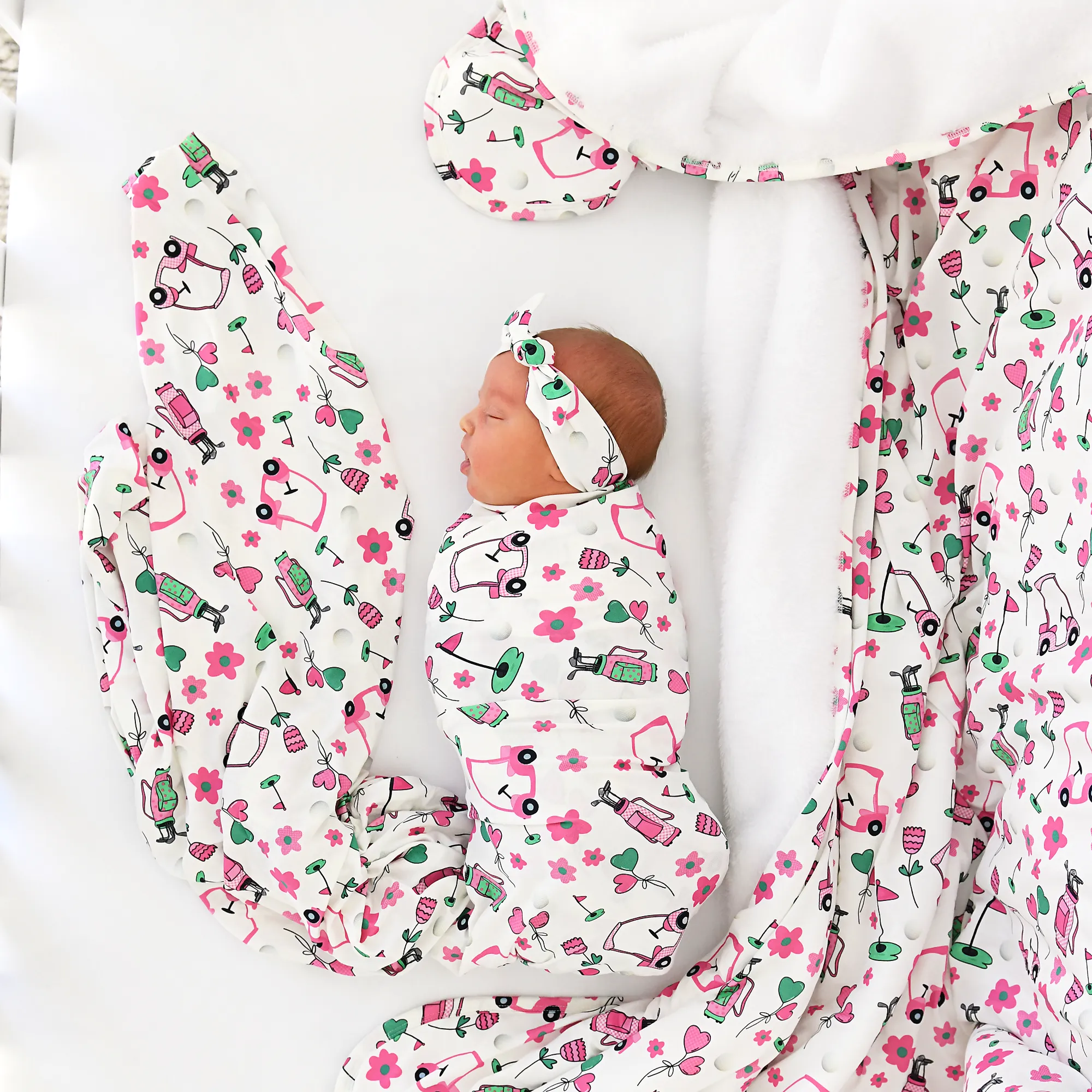 Lexi Pink Golf COZY BLANKET