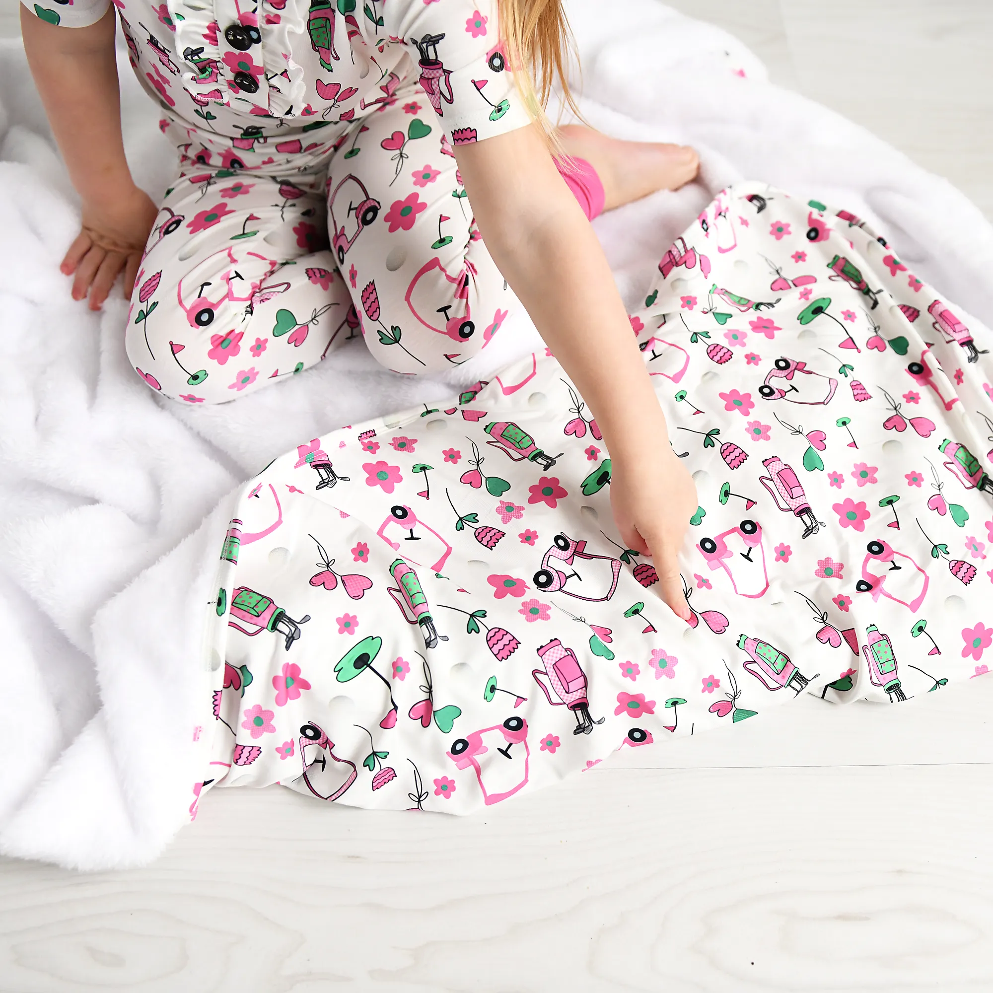 Lexi Pink Golf COZY BLANKET
