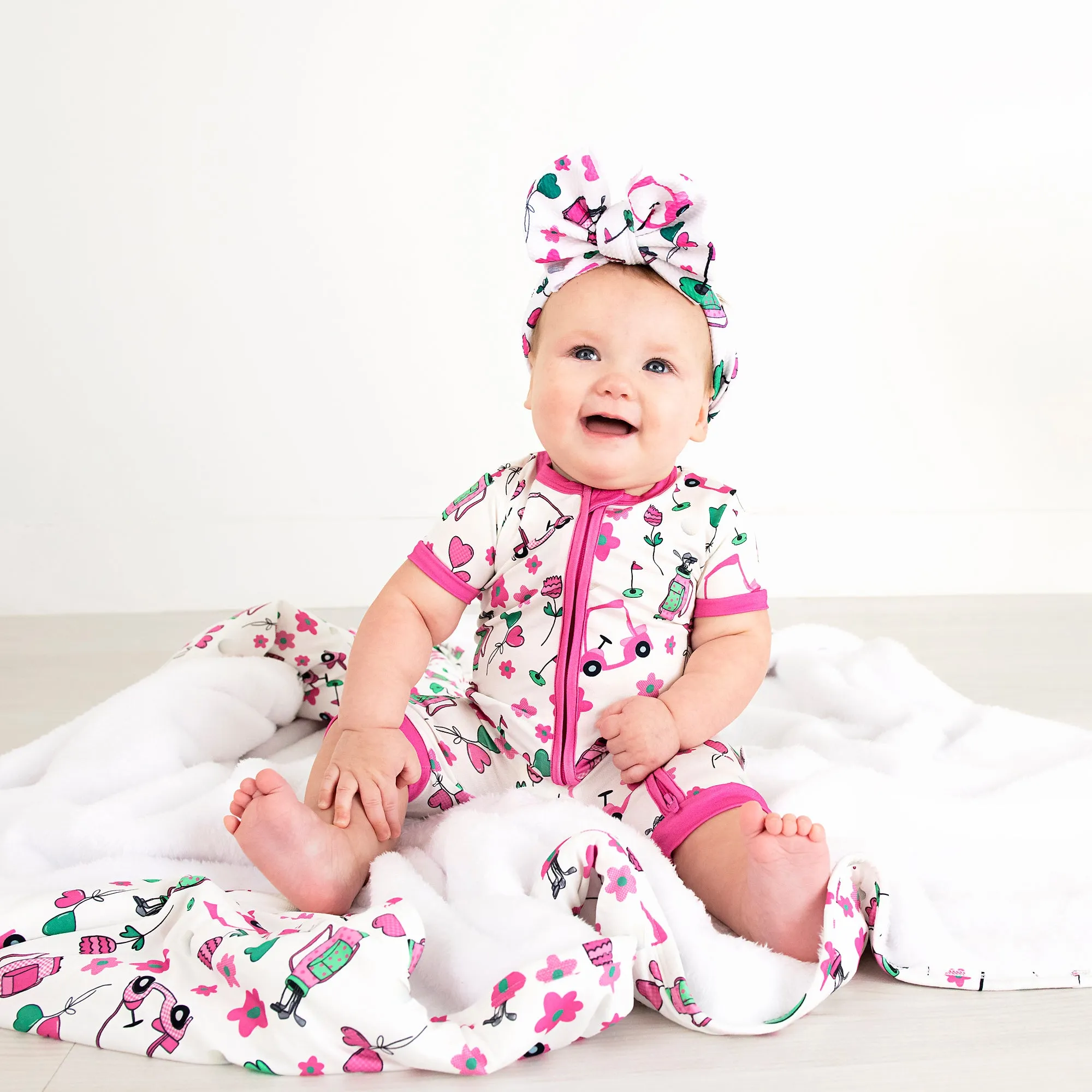 Lexi Pink Golf COZY BLANKET