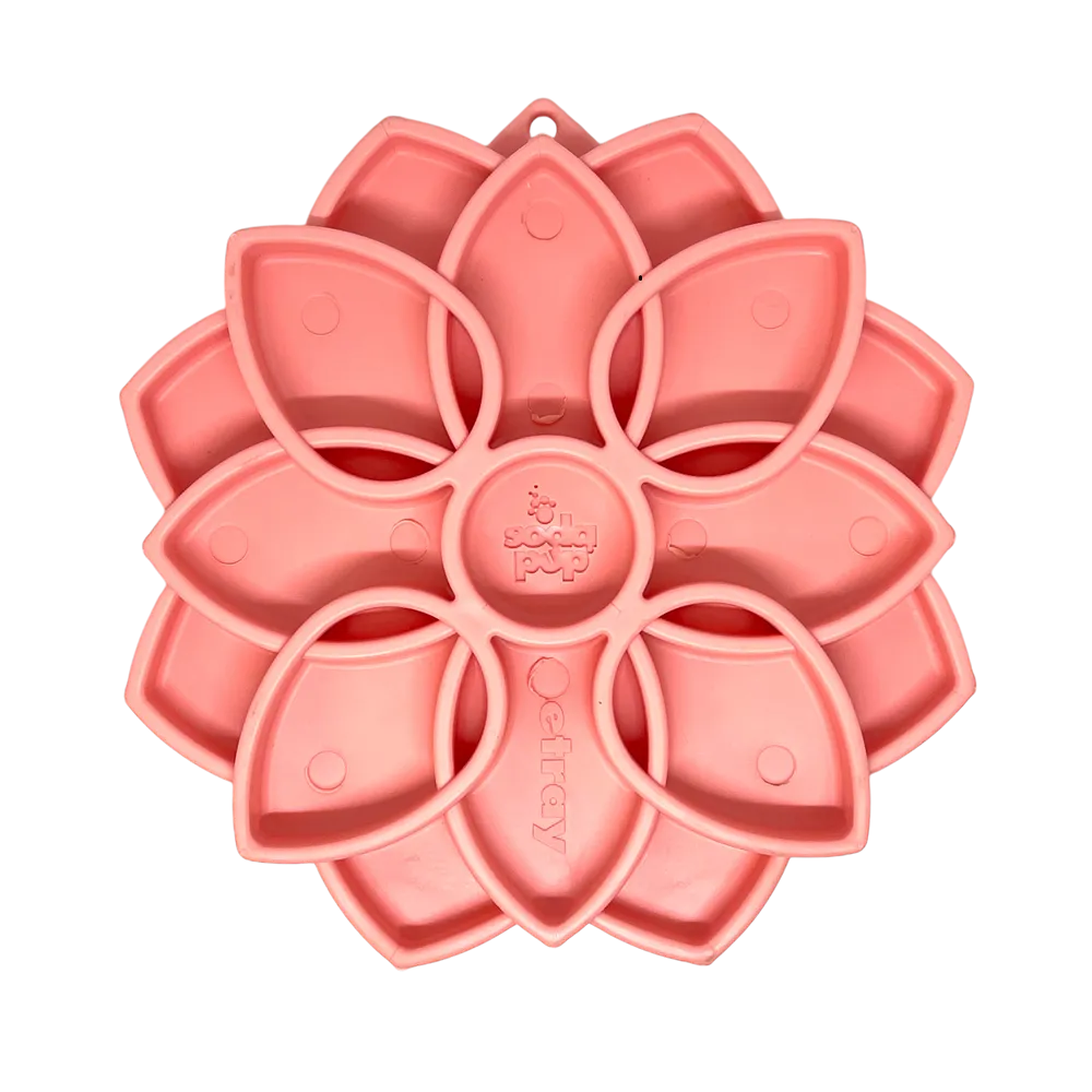 Mandala Softie eTray Enrichment Slow Feeder with Suction Cups