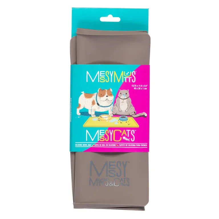 Messy Mutts Silicone Bowl Mat with Raised Edge