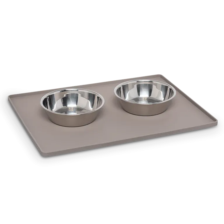 Messy Mutts Silicone Bowl Mat with Raised Edge