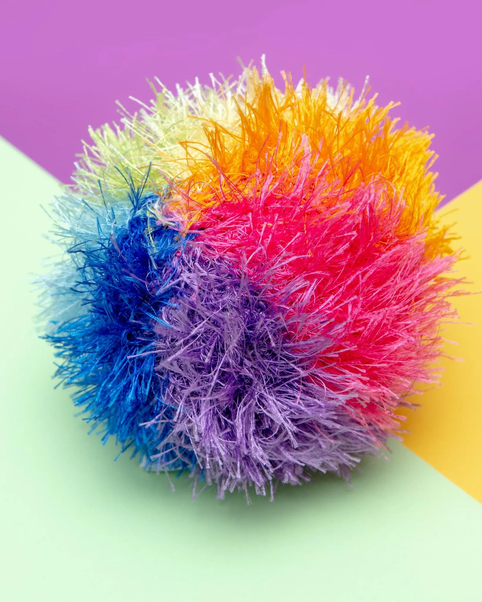 Rainbow Ball Handmade Squeaky Dog Toy (FINAL SALE)