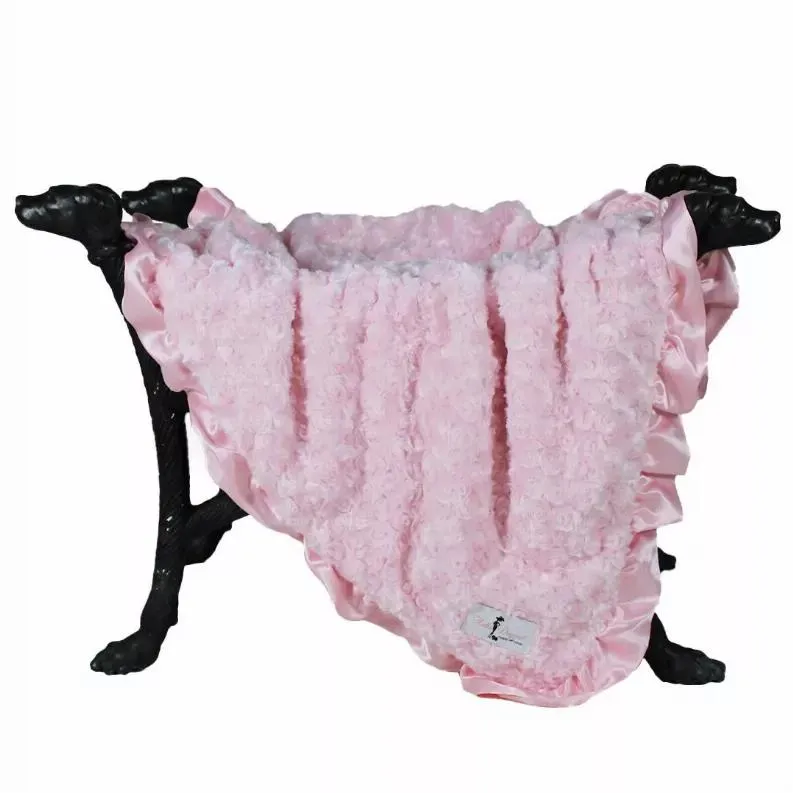 Ruffle Baby Dog Blanket