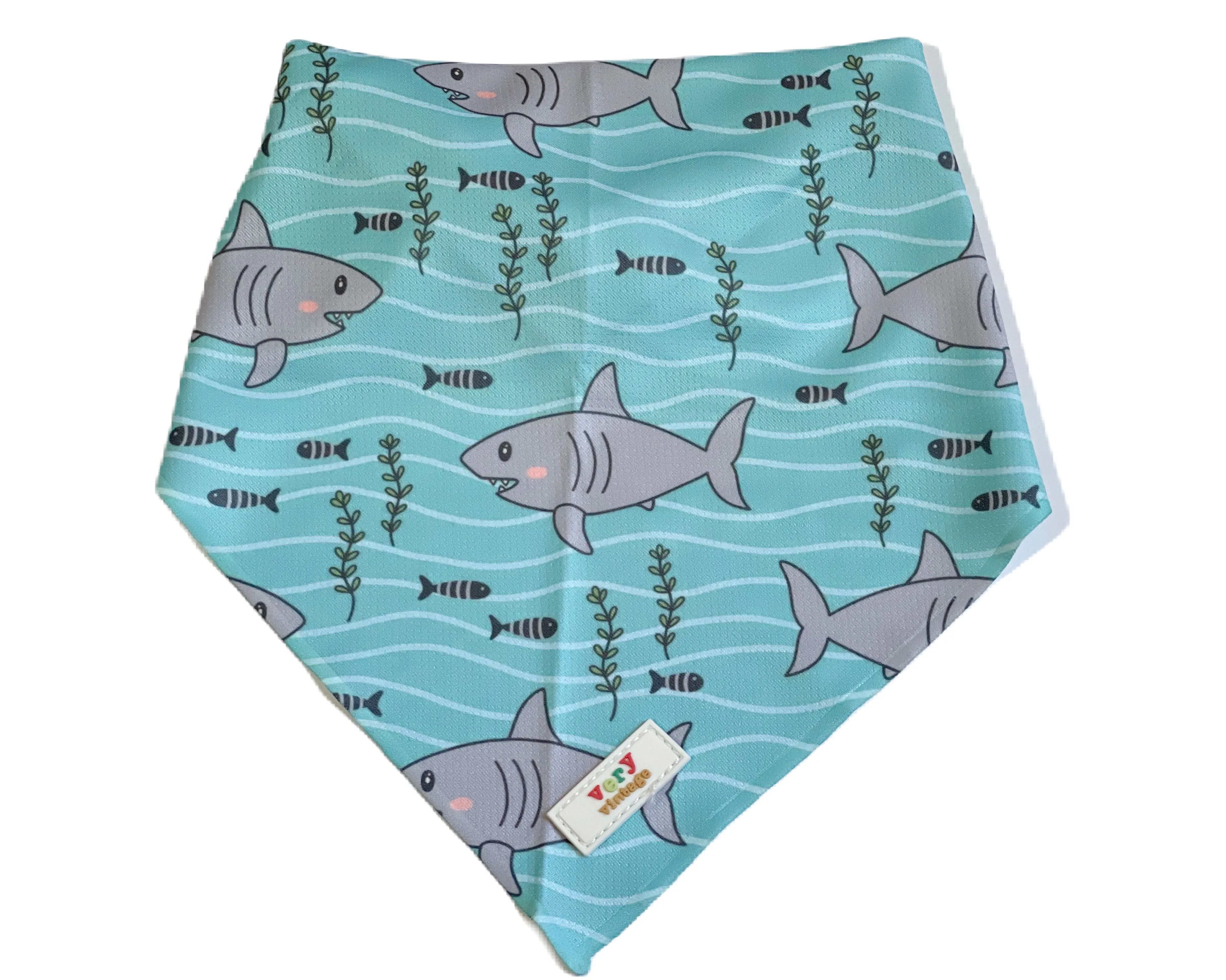 Shark Attack - Summer Nautical Beach Mesh Cooling Dog Bandana