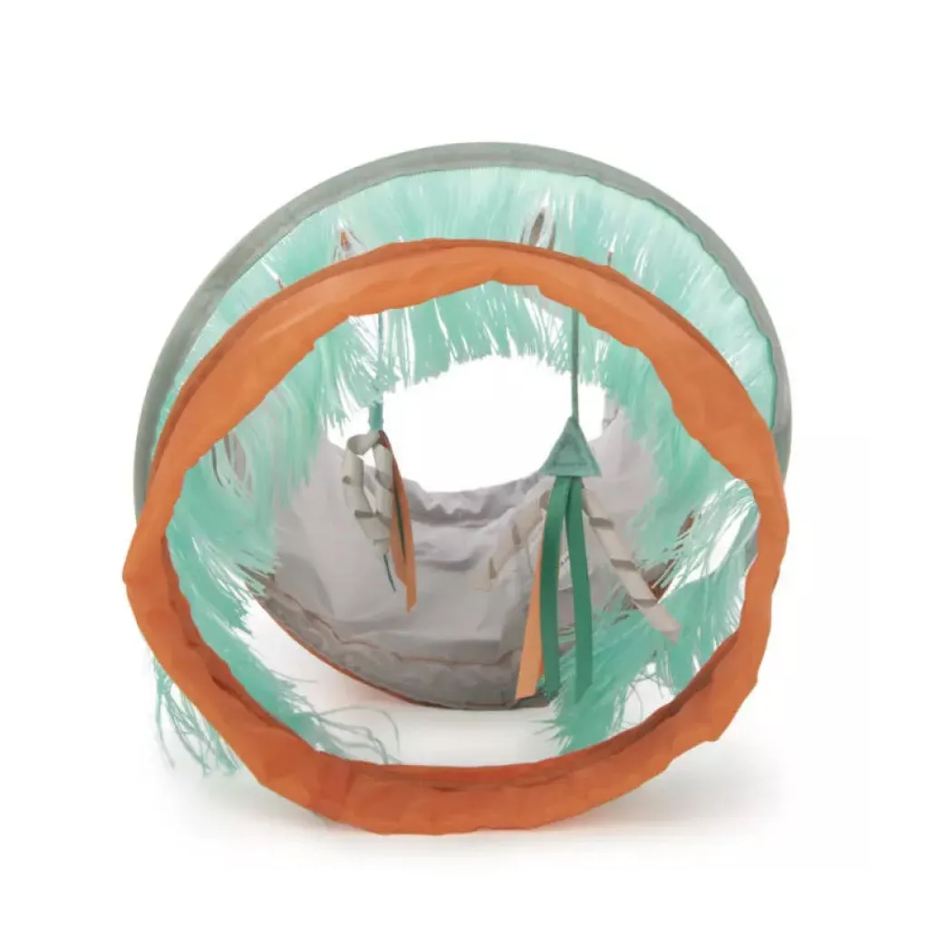 SmartyKat Fringe Frenzy Activity Tunnel Toy For Cats