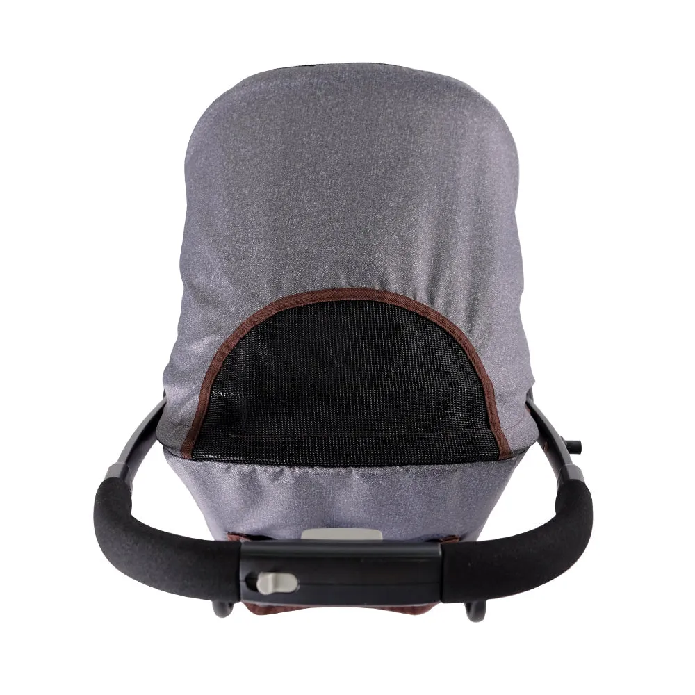 Speedy Fold Pet Buggy – Grey Denim