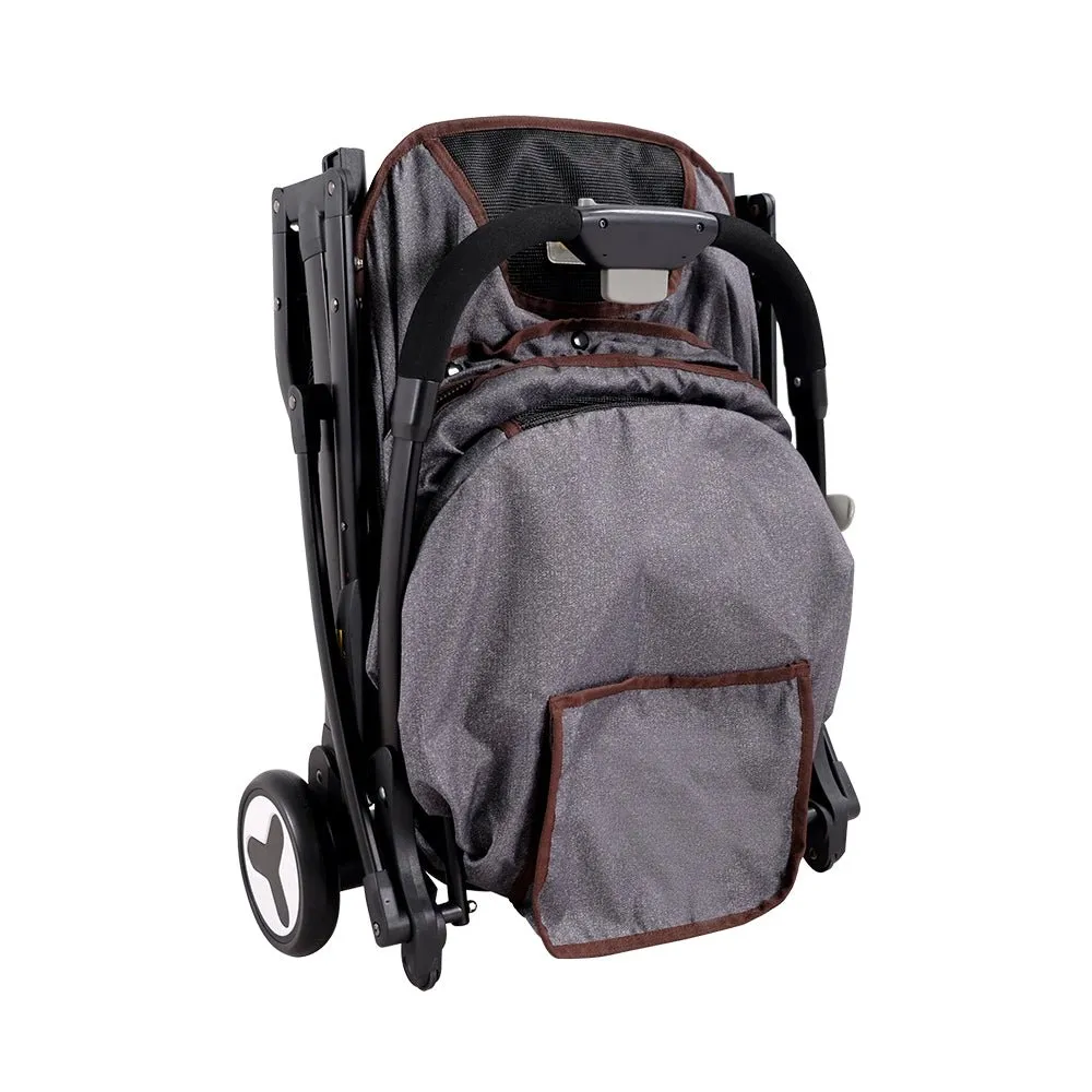 Speedy Fold Pet Buggy – Grey Denim