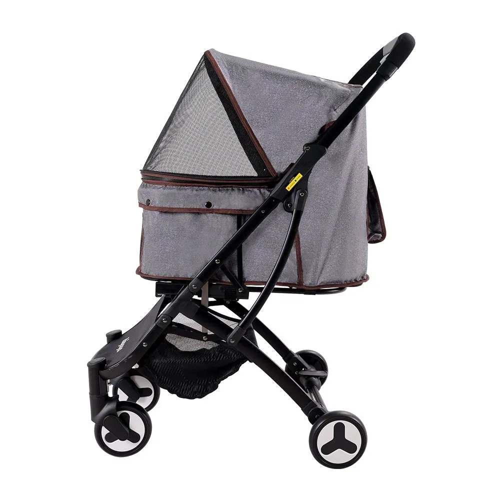 Speedy Fold Pet Buggy – Grey Denim