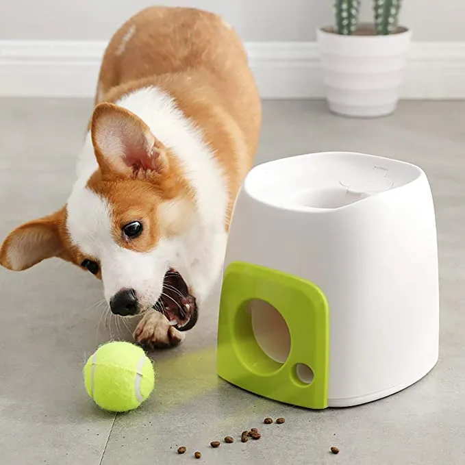 Tennis Ball Throwing and Rewarding Machine
