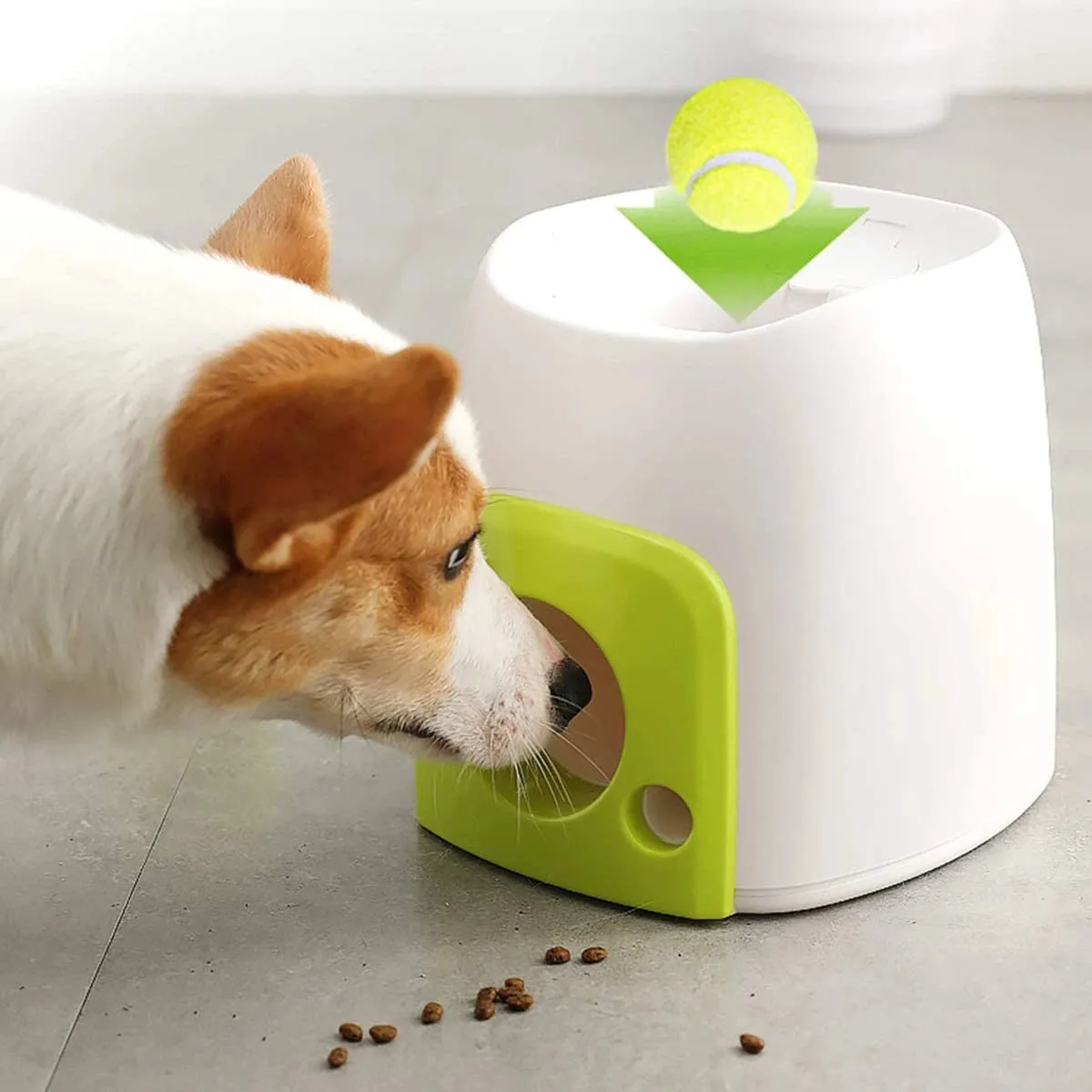 Tennis Ball Throwing and Rewarding Machine