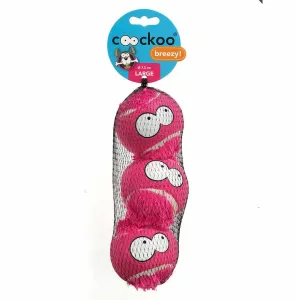 TENNISBALL BREEZY LARGE 3pcs 7,5cm pink