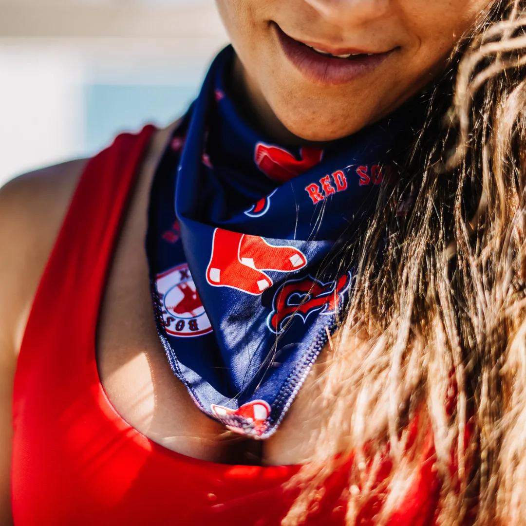 Triangle Cooling Bandana: Paw Print Camo
