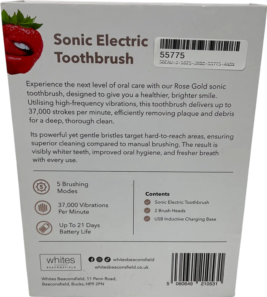 Whites Sonic Electric Toothbrush X 1